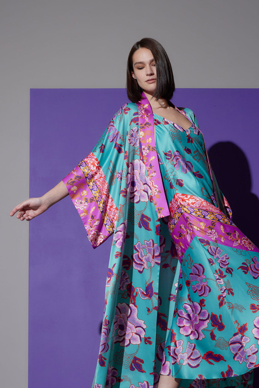 Jade Robe With Pockets Buy Ume Robe in Jade Combo Online | NATORI