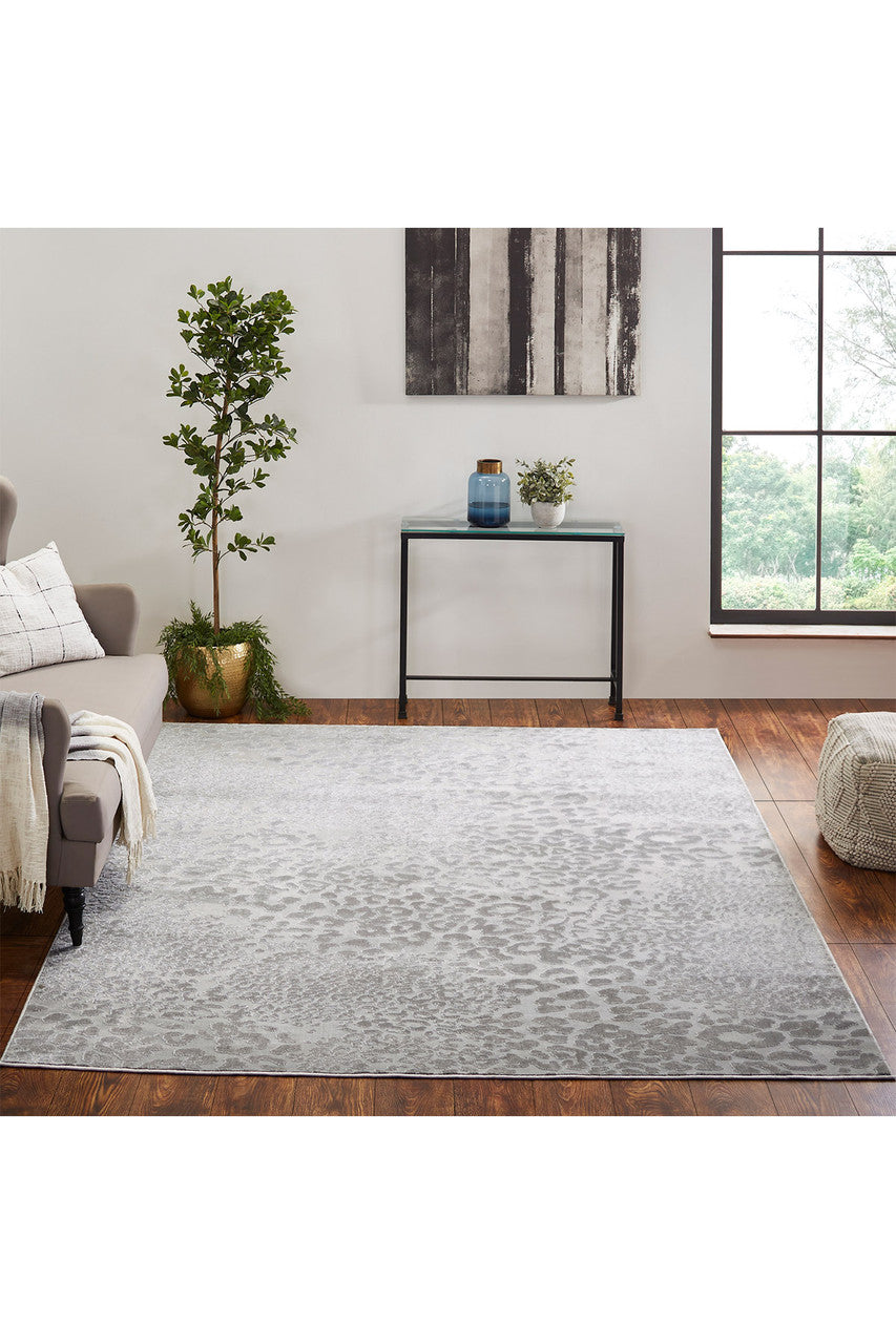 Grey Leopard Rug Machine Buy Serengeti- Grey Leopard Rug in Grey Online | NATORI