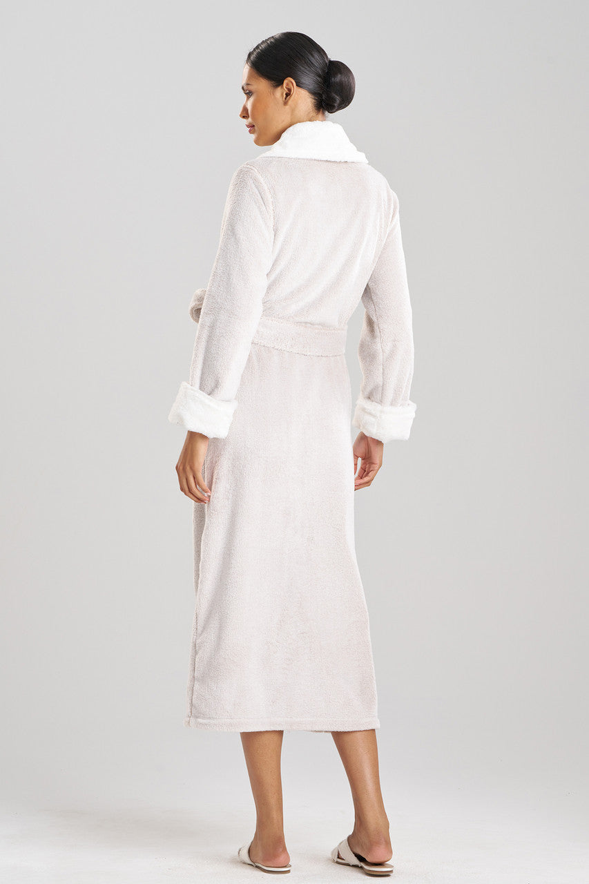 Fakum Robe Buy Frosted Faux Fur Robe in Cashmere Online | NATORI