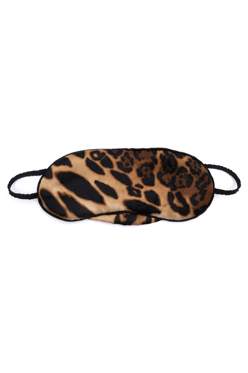 Leopard Eye Mask Buy Luxe Leopard Eye Mask in Chestnut Online | NATORI