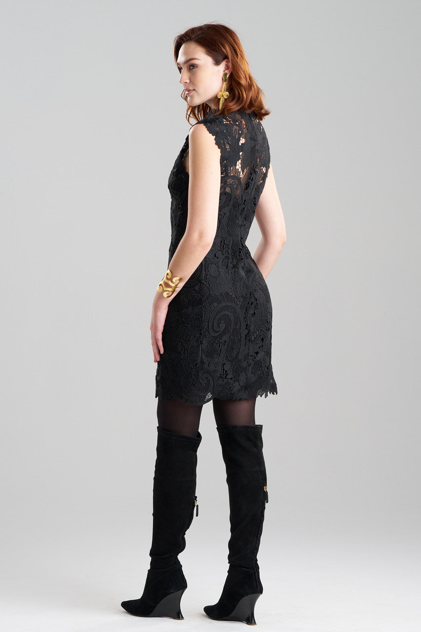 josie natori lace dress Lolita Lace Silk Slip Dress