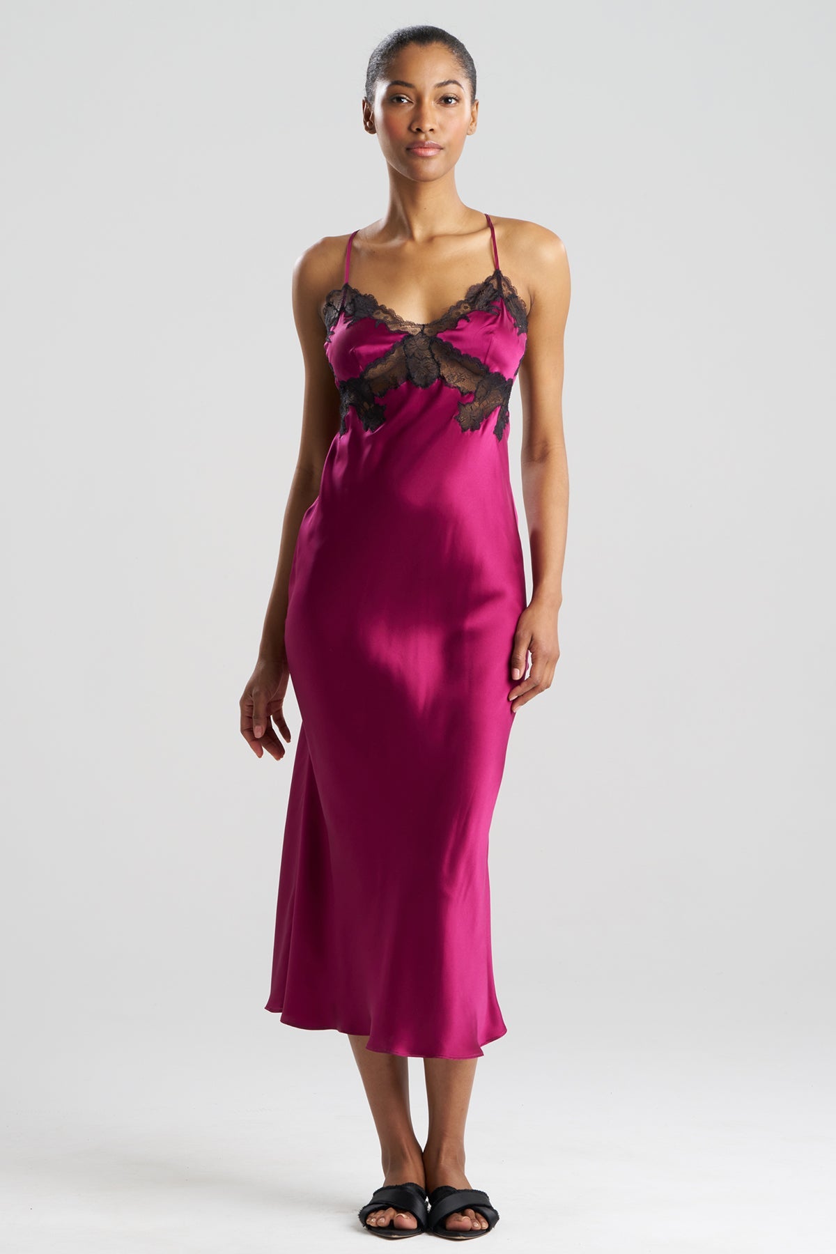 Lolita Lace Low Back Silk Slip Dress Lolita Lace Low Back Silk Slip Dress