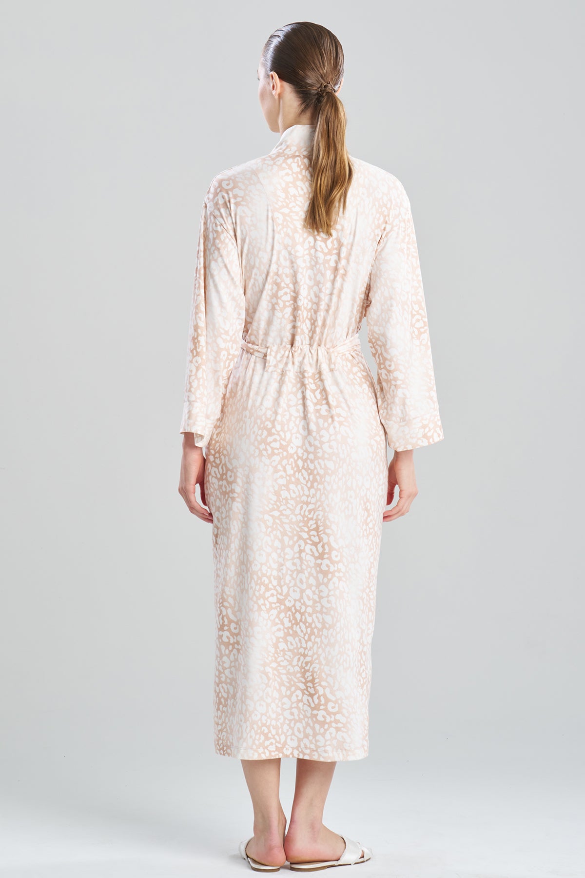 Layered Mist Robe Misty Leopard Cozy Knit Robe
