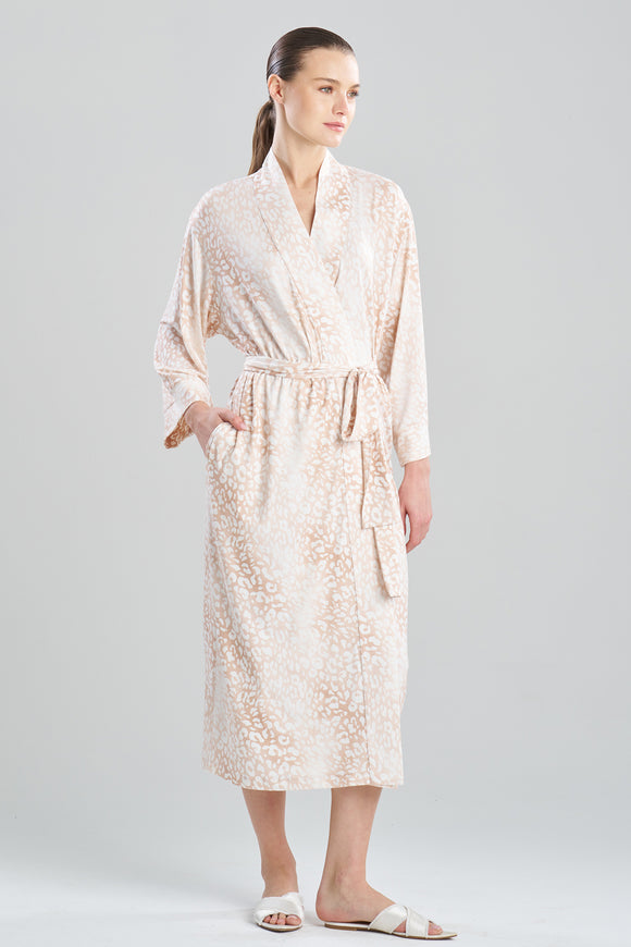 Misty Leopard Cozy Knit Robe