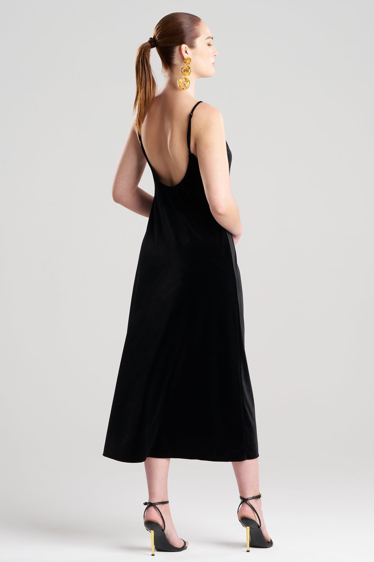 Natori Natalie Velvet Slip Dress - Black Natori Natalie Velvet Slip Dress - Black