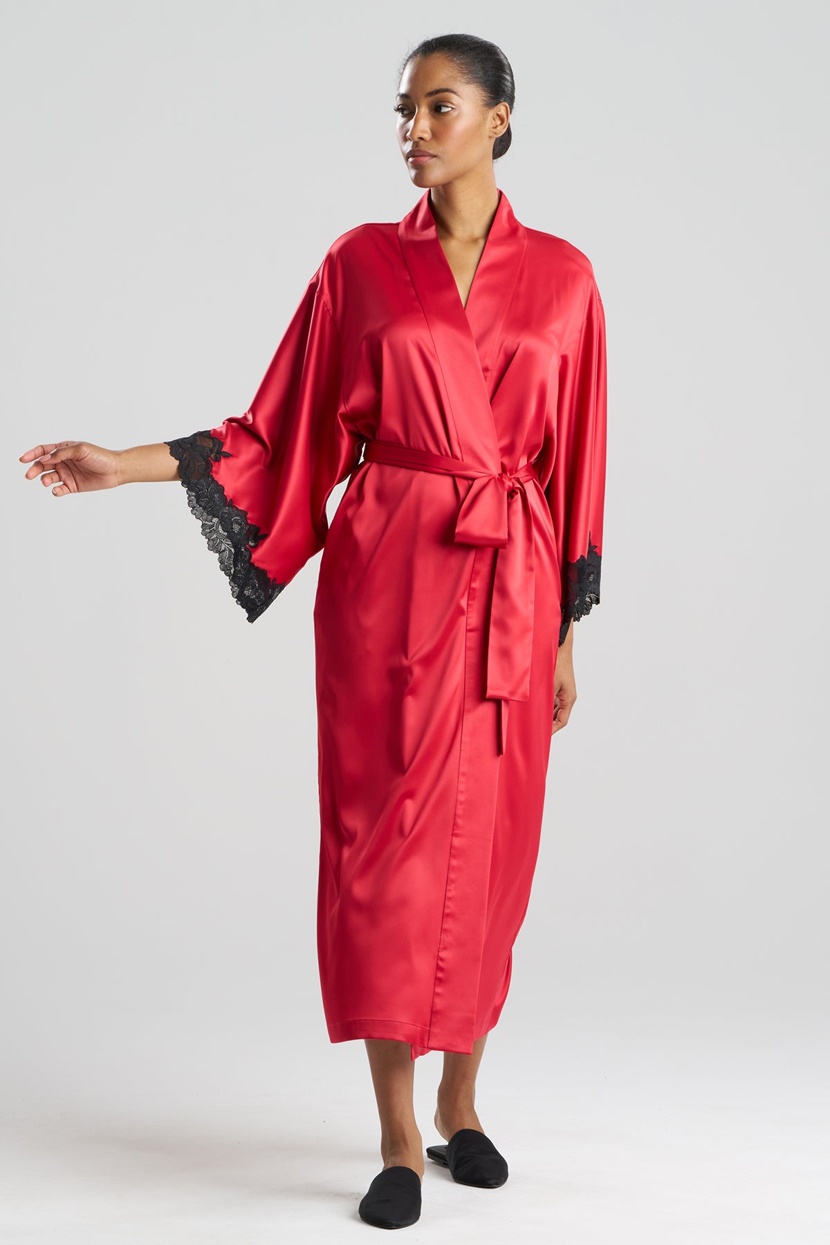 Lay Red Robe Peony Glamour Robe