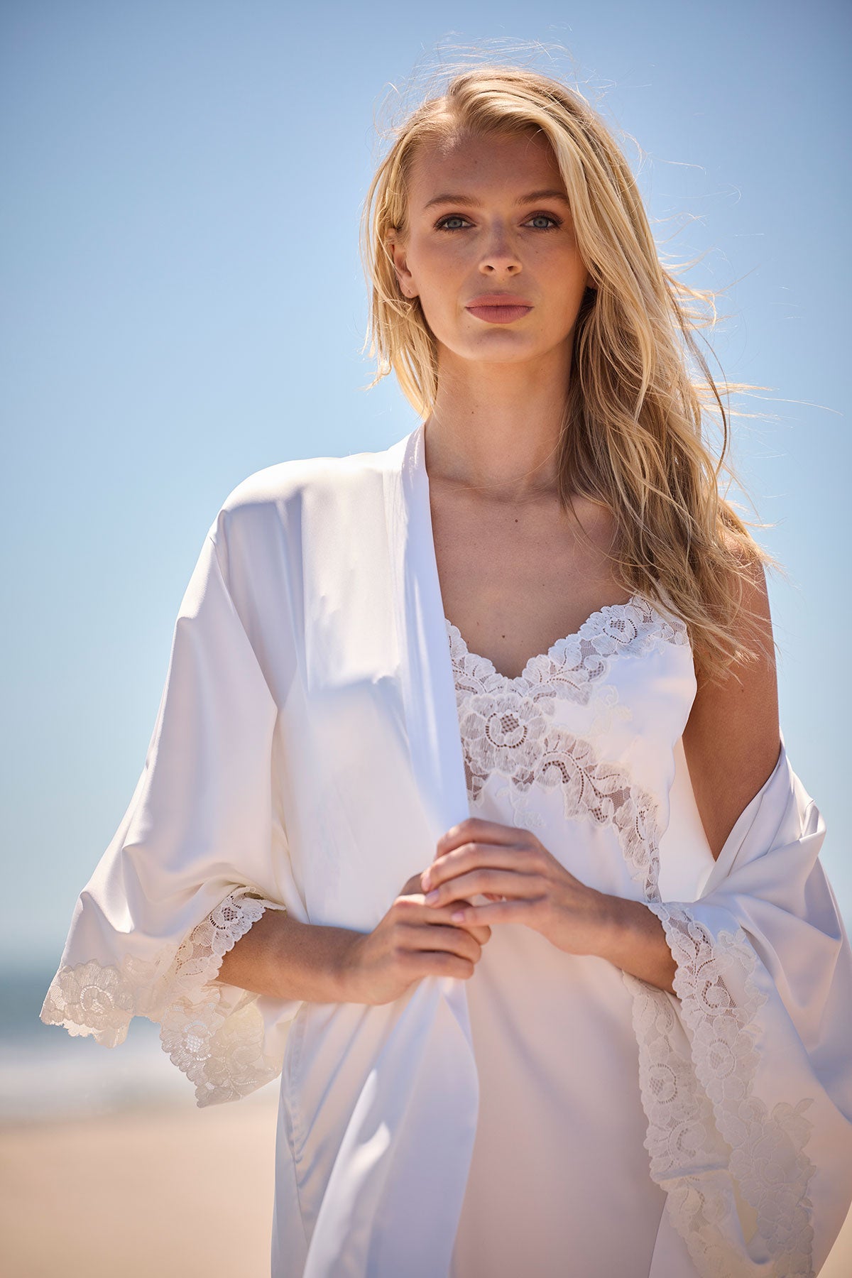 Natori - Peony Glamour Slip Gown - White