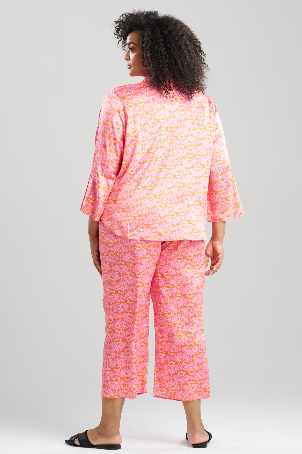 Rhythm Printed Satin Mandarin PJ